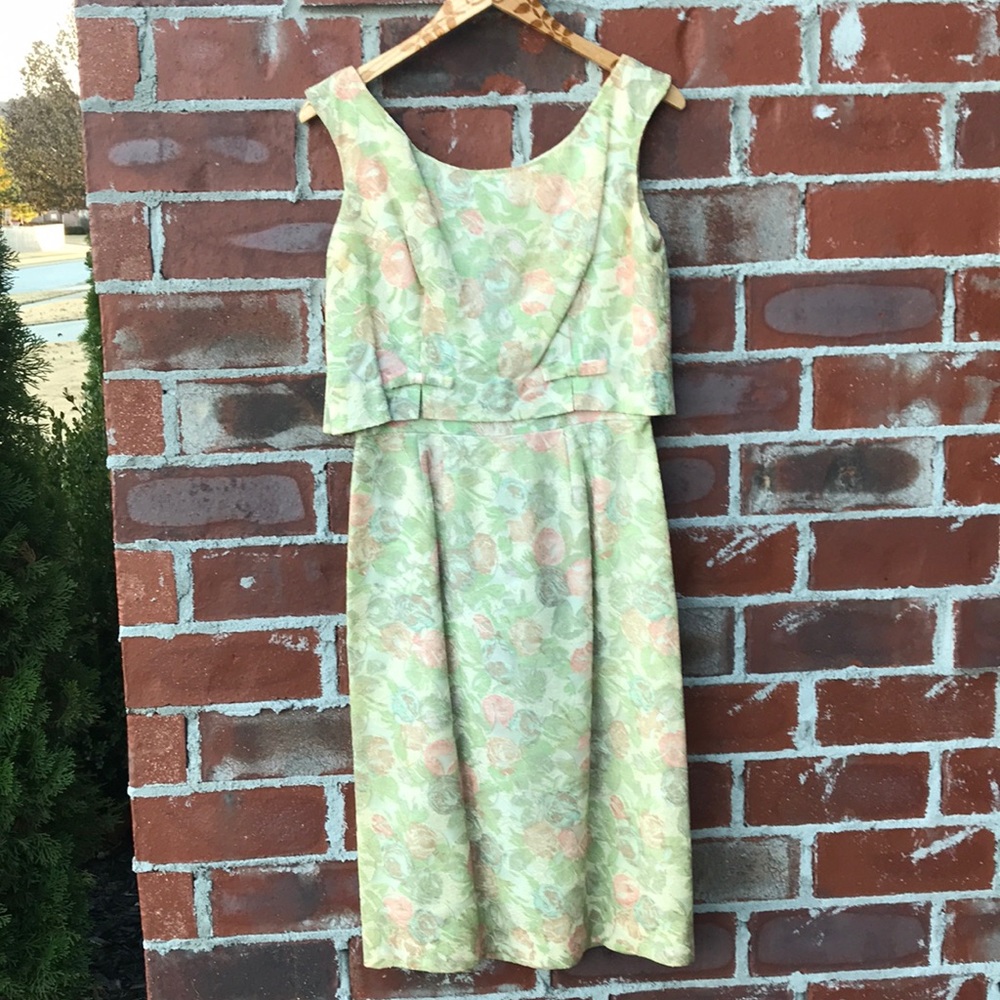 Vintage pastel lace dress